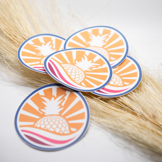 Pineapple Wave Sticker