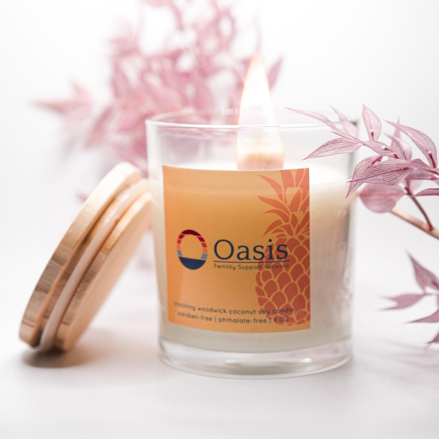 Crackling Woodwick Coconut Soy Candle